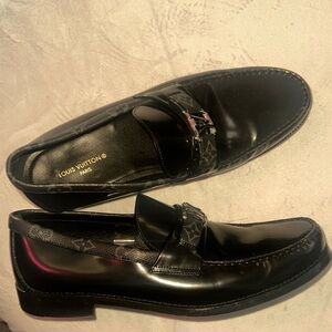 Louis Vuitton Black Leather Loafers Timeless Elegance